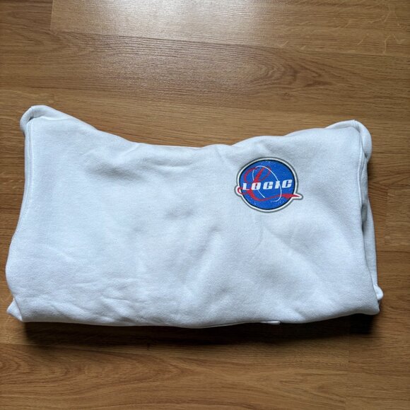 Logic Merch Unisex White Hoodie - Picture 2 of 4